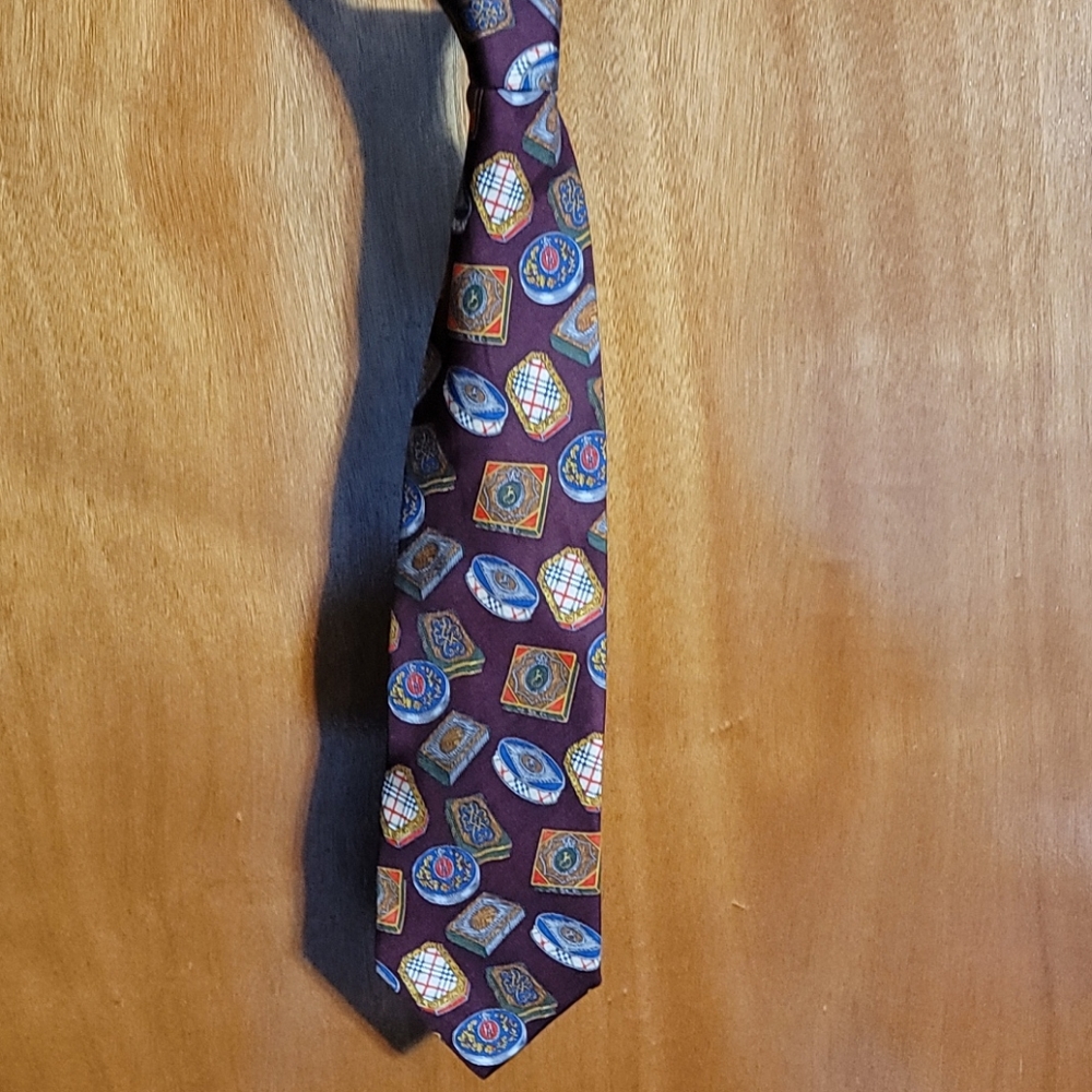 mens vintage burberrys tie